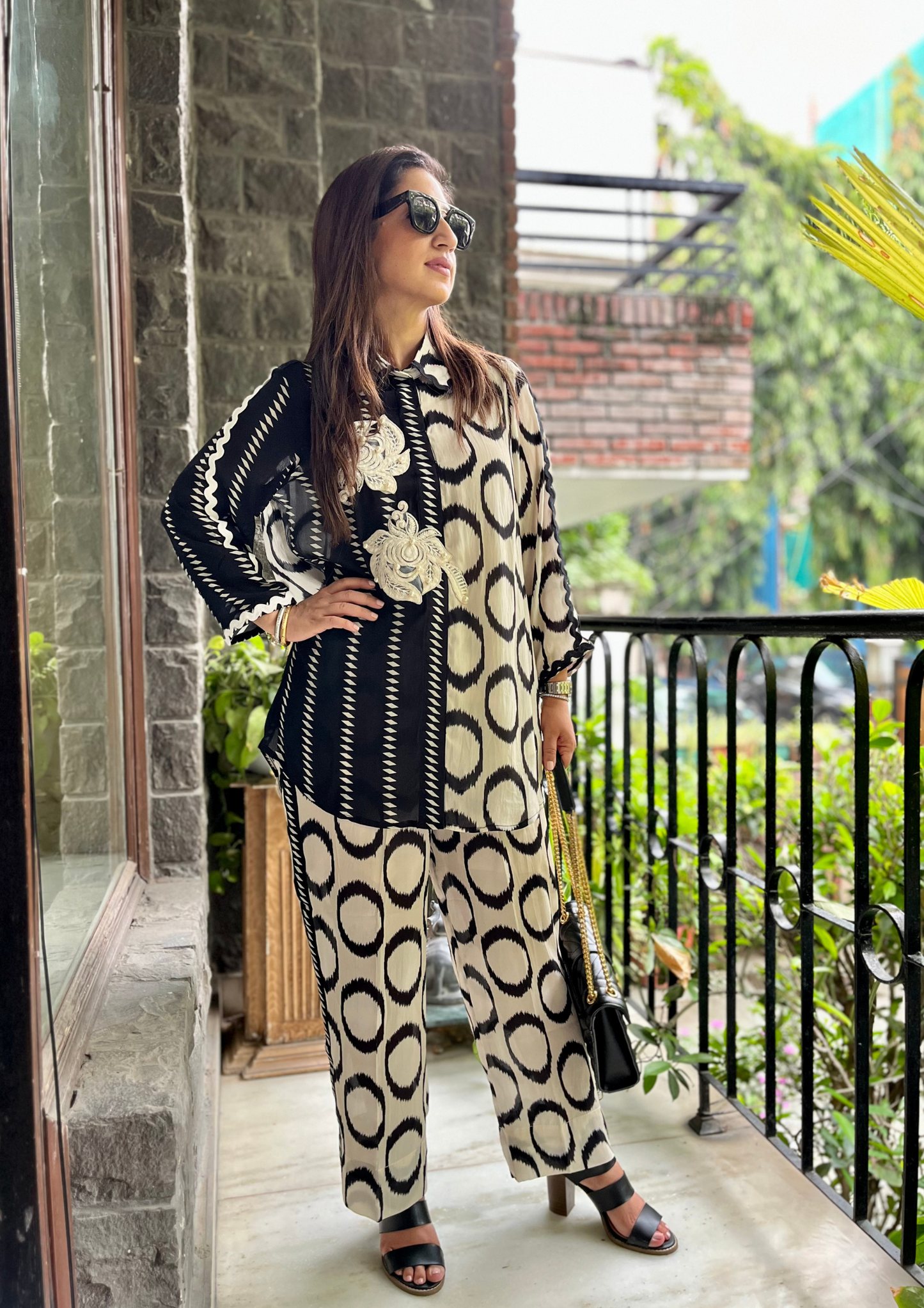 BLACK AND WHITE PRINT CO-ORD SETS