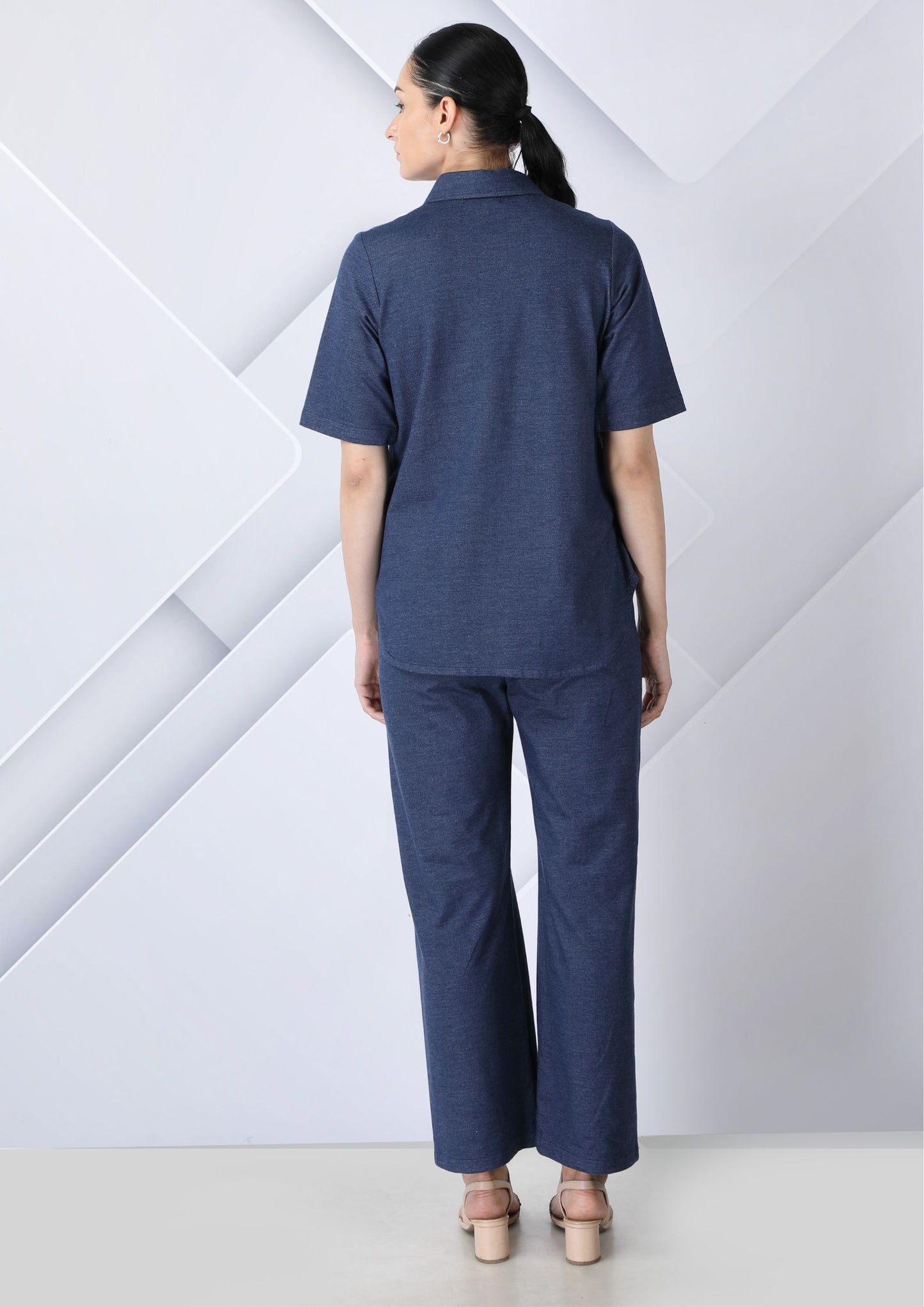 Blue Denim Coord Set