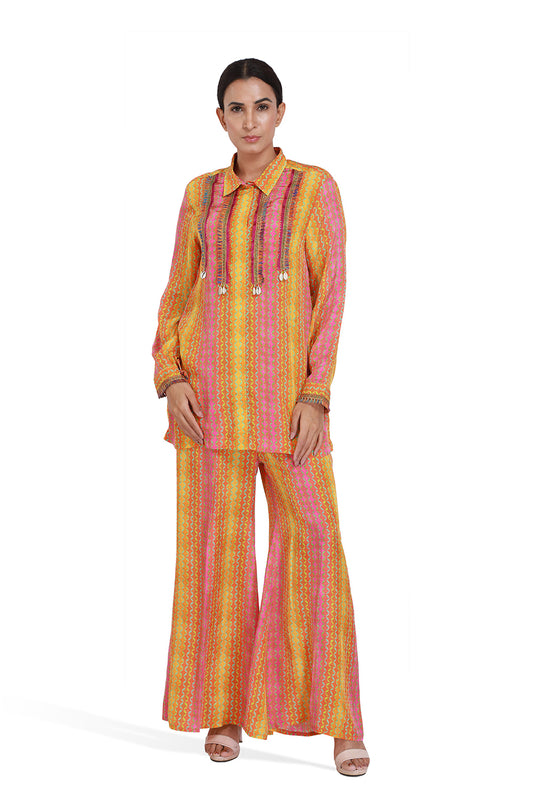 Mango Colored Co-ord Set - Set of 2