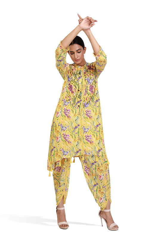 Kurta Set With Tulip Pants - Set of 2