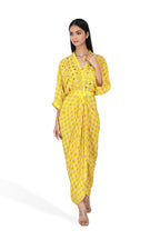 Mira Bandhini Draped Dress