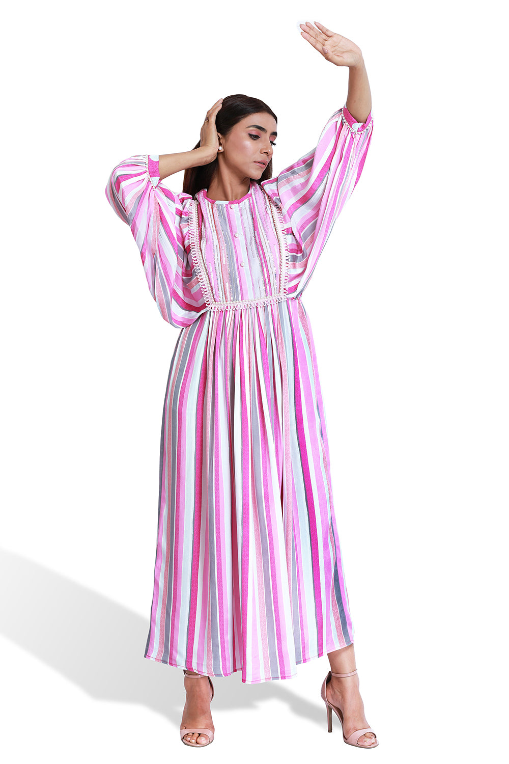 Nysa Balloon Sleeve Dress