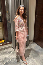 Sia Bandhini Draped Dress