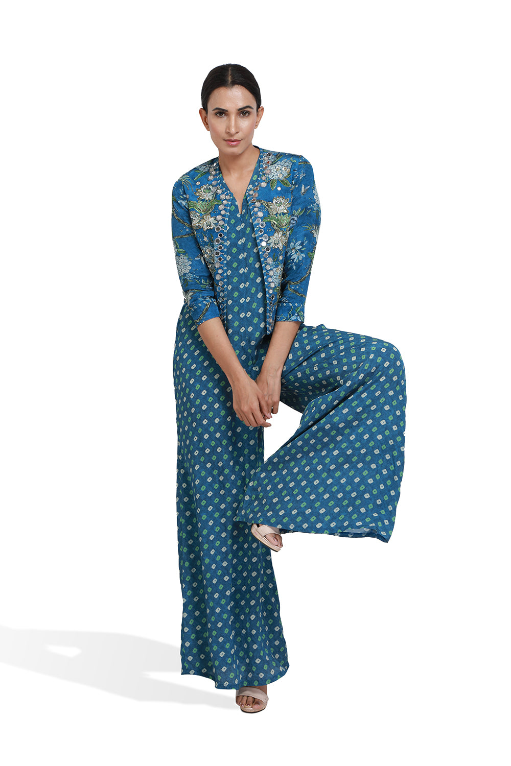 Reyva Bandhini Jacket Jumpsuit