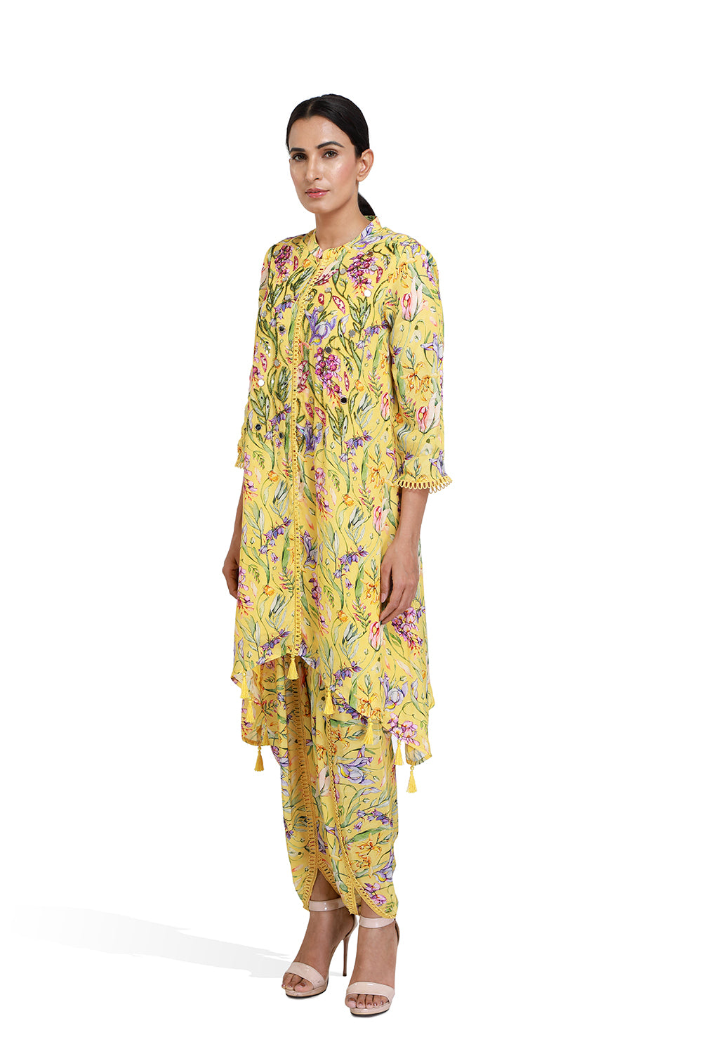 Kurta Set With Tulip Pants - Set of 2