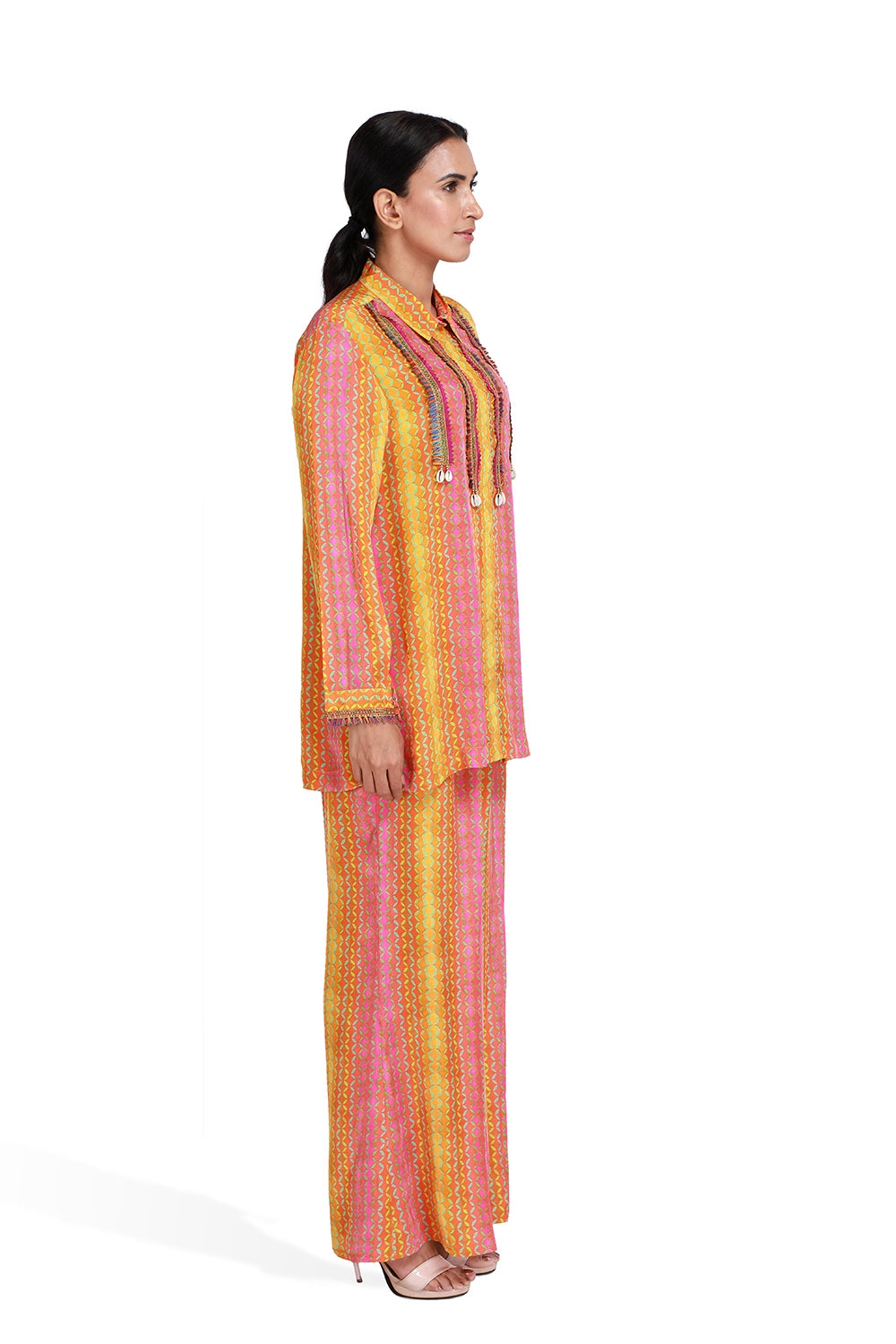 Mango Colored Co-ord Set - Set of 2