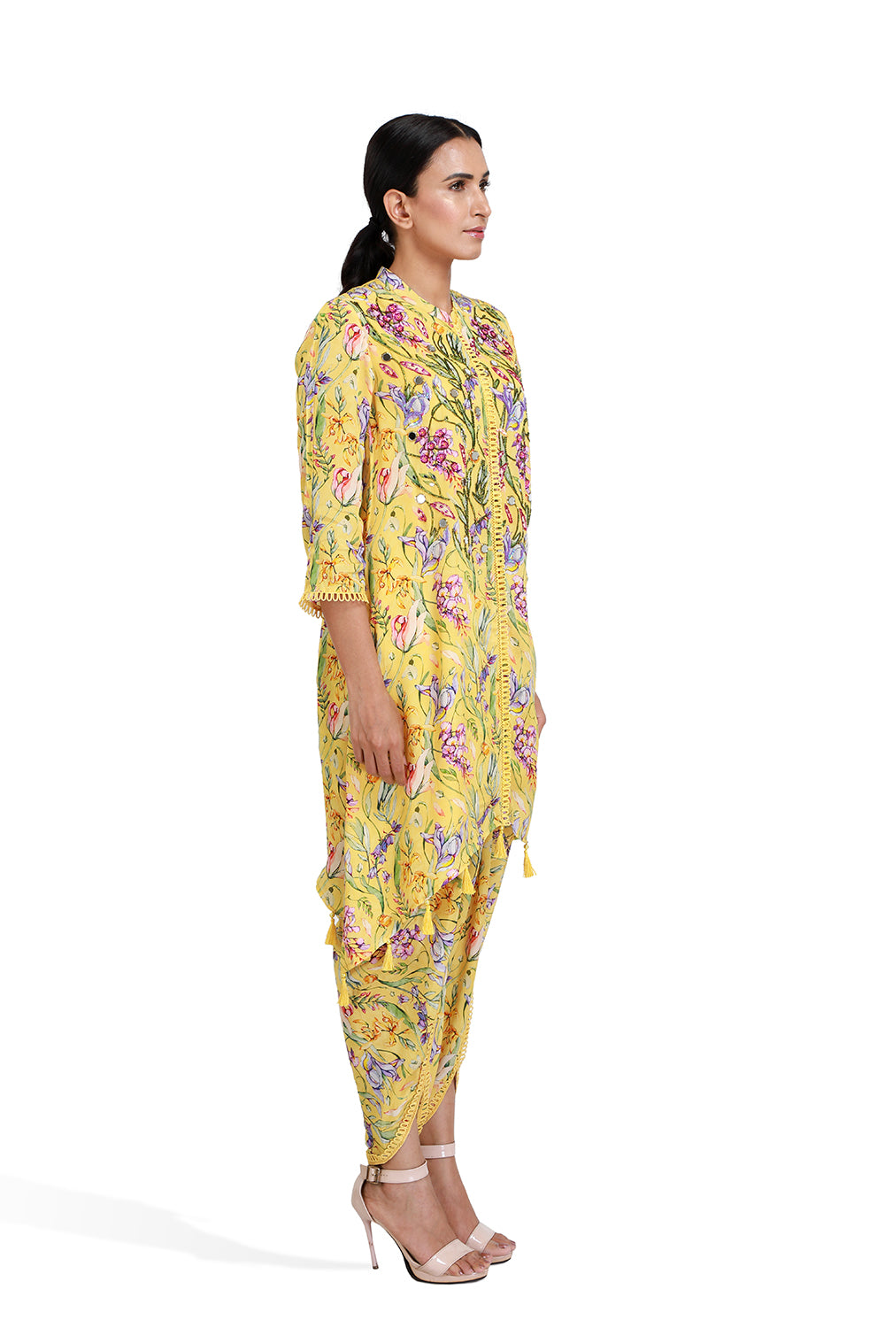 Kurta Set With Tulip Pants - Set of 2