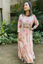 Sarela Bustier Skirt Set with Jacket