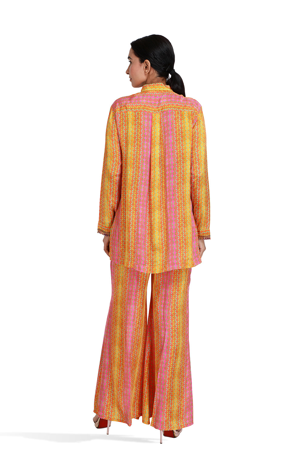 Mango Colored Co-ord Set - Set of 2