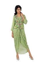 Rhea Bandhini Draped Co-ord Set