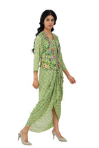 Rhea Bandhini Draped Co-ord Set