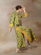 Inaya Ikat Bandhini Kaftan Dress