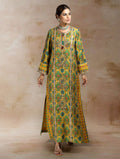 Inaya Ikat Bandhini Kaftan Dress