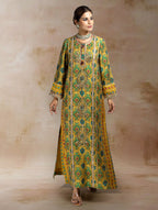 Inaya Ikat Bandhini Kaftan Dress