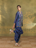 Meher Embroidered Jacket Set with Balloon Pants