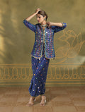 Meher Embroidered Jacket Set with Balloon Pants