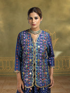 Meher Embroidered Jacket Set with Balloon Pants