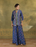 Mahira Embroidered Jacket Set with Kali Pants