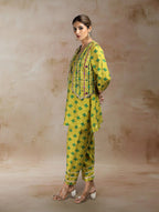 Nazia Bandhini Jacket Co-ord Set in Green