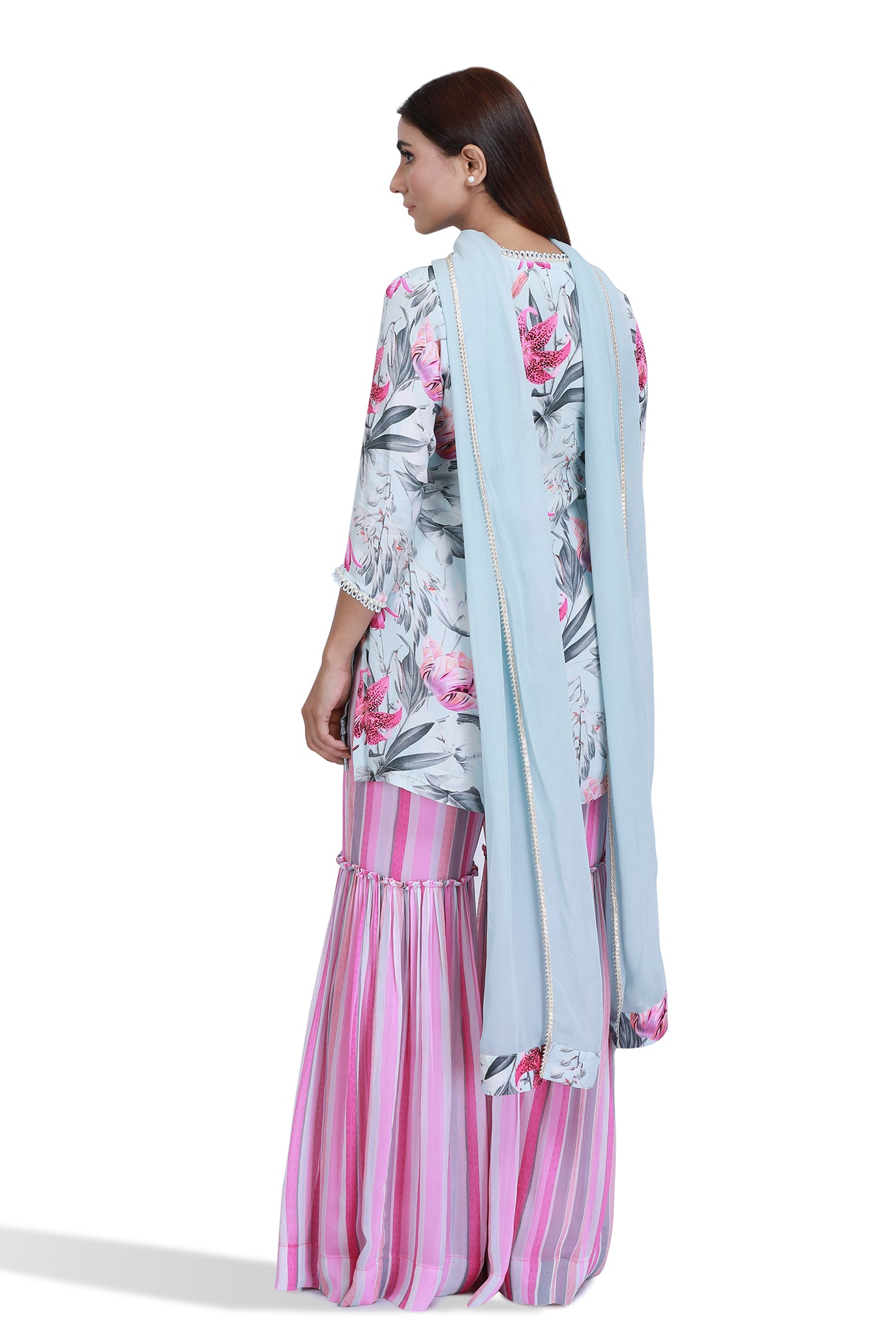 Rivna Embroidered Sharara Set