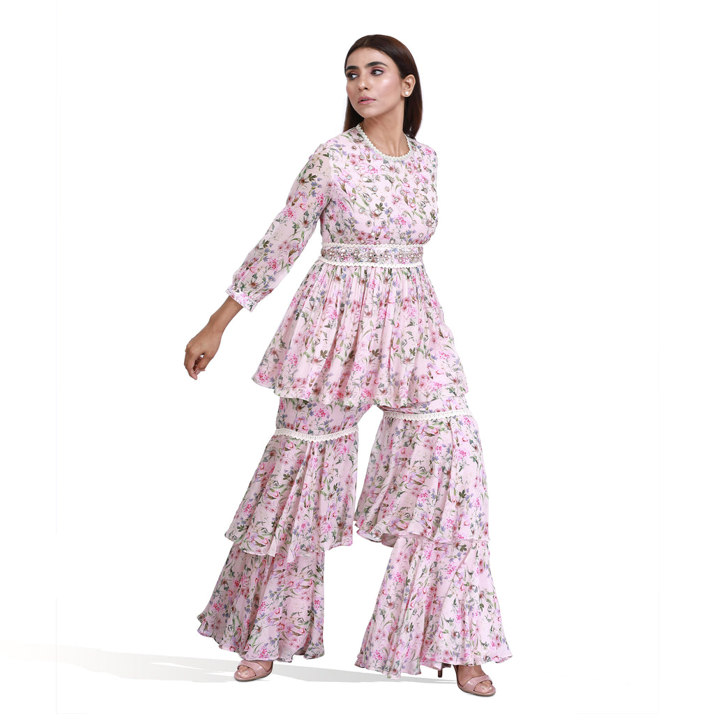 Saeli Layered Sharara Set