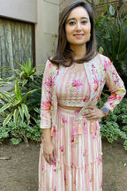 Sarela Bustier Skirt Set with Jacket
