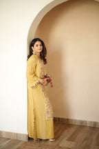 Kavya Zari Tissue Kaftan Dress