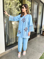 Vedika Linen Kurta Set