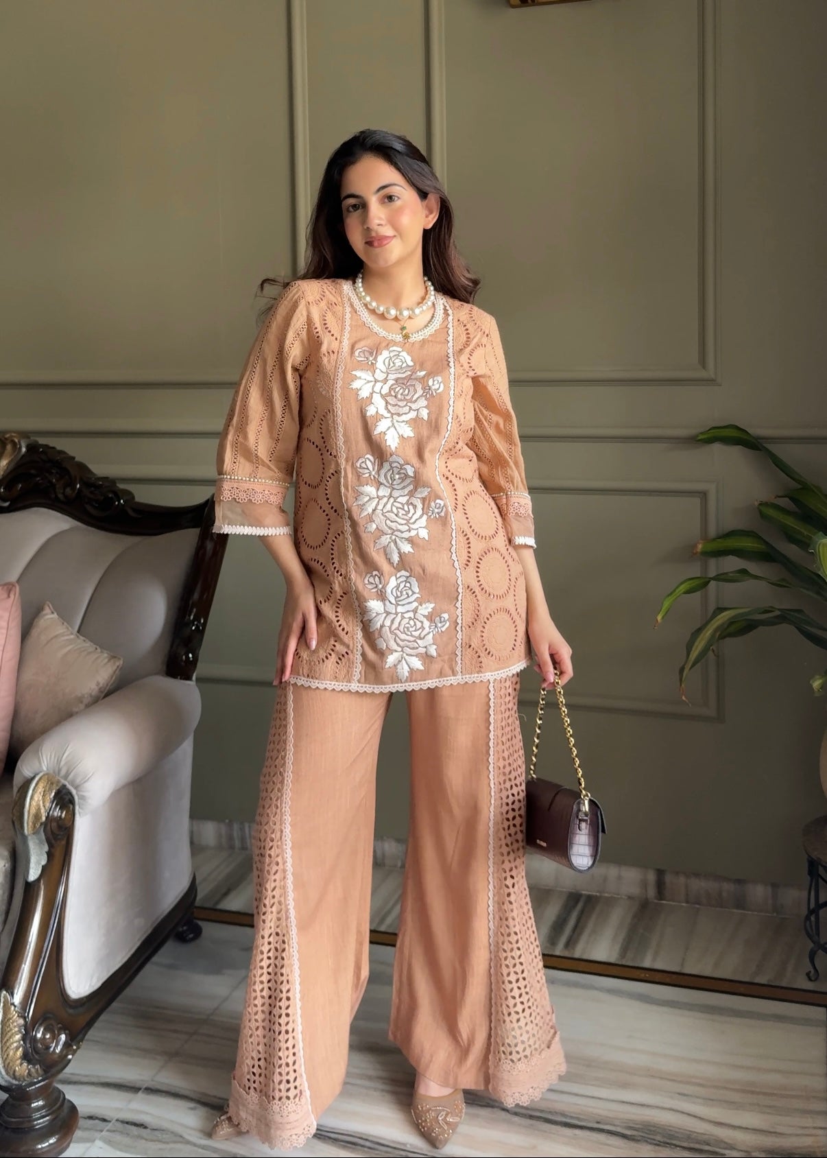 Keya Linen Kurta Set