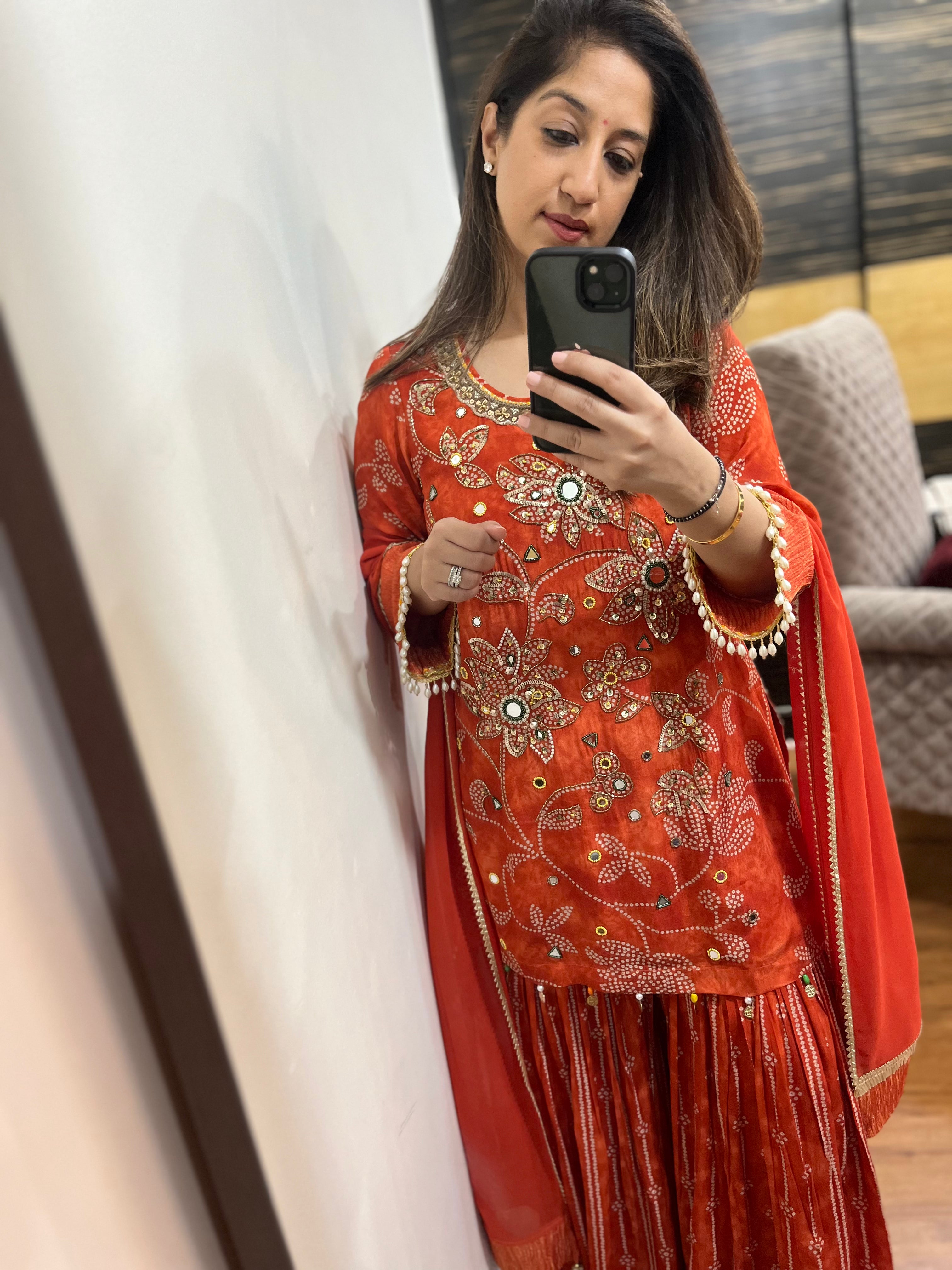 Roohi Bandhini Sharara Set