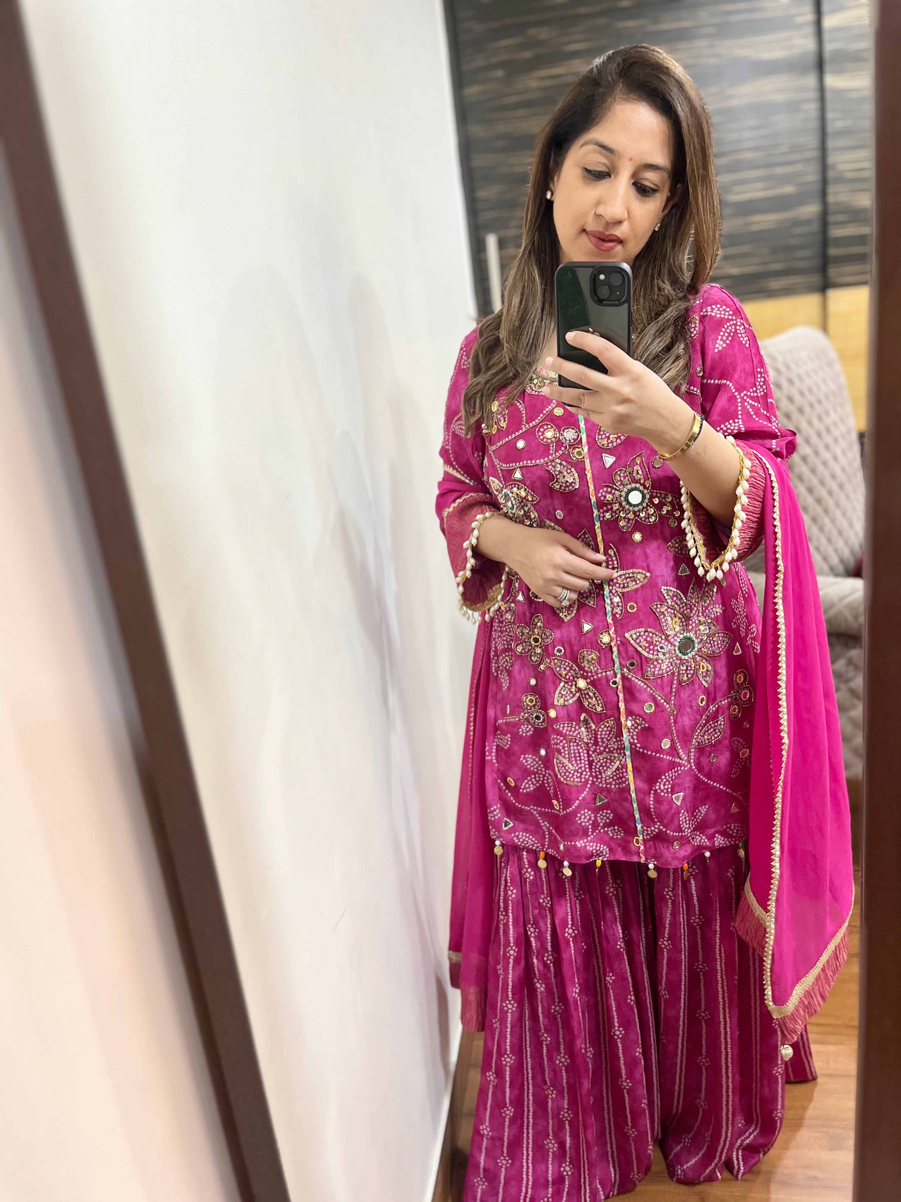 Meher Bandhini Sharara Set