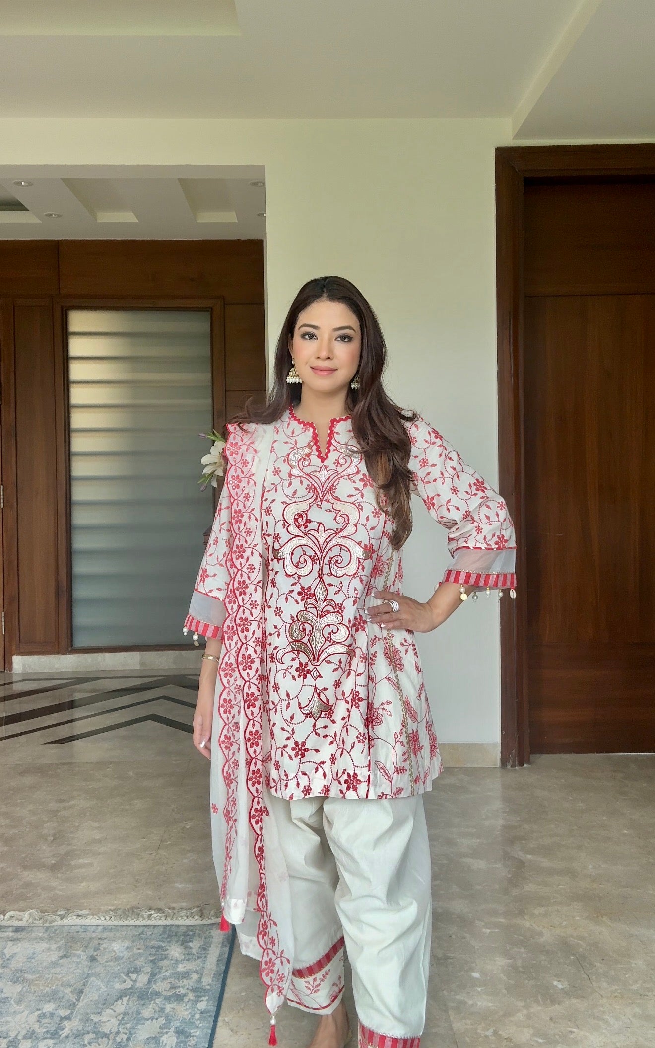 Ishani Patchwork Embroidered Kurta Set