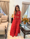 Khushi Ikat Bandhini Jacket Set with Kalidar Pants