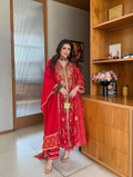 Mitali Ikat Bandhini Kalidar Kurta Set