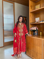 Mitali Ikat Bandhini Kalidar Kurta Set