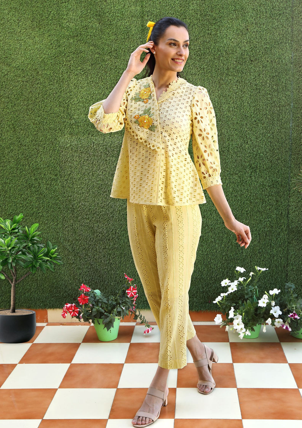 Ishani Big Collar Co-ord Set