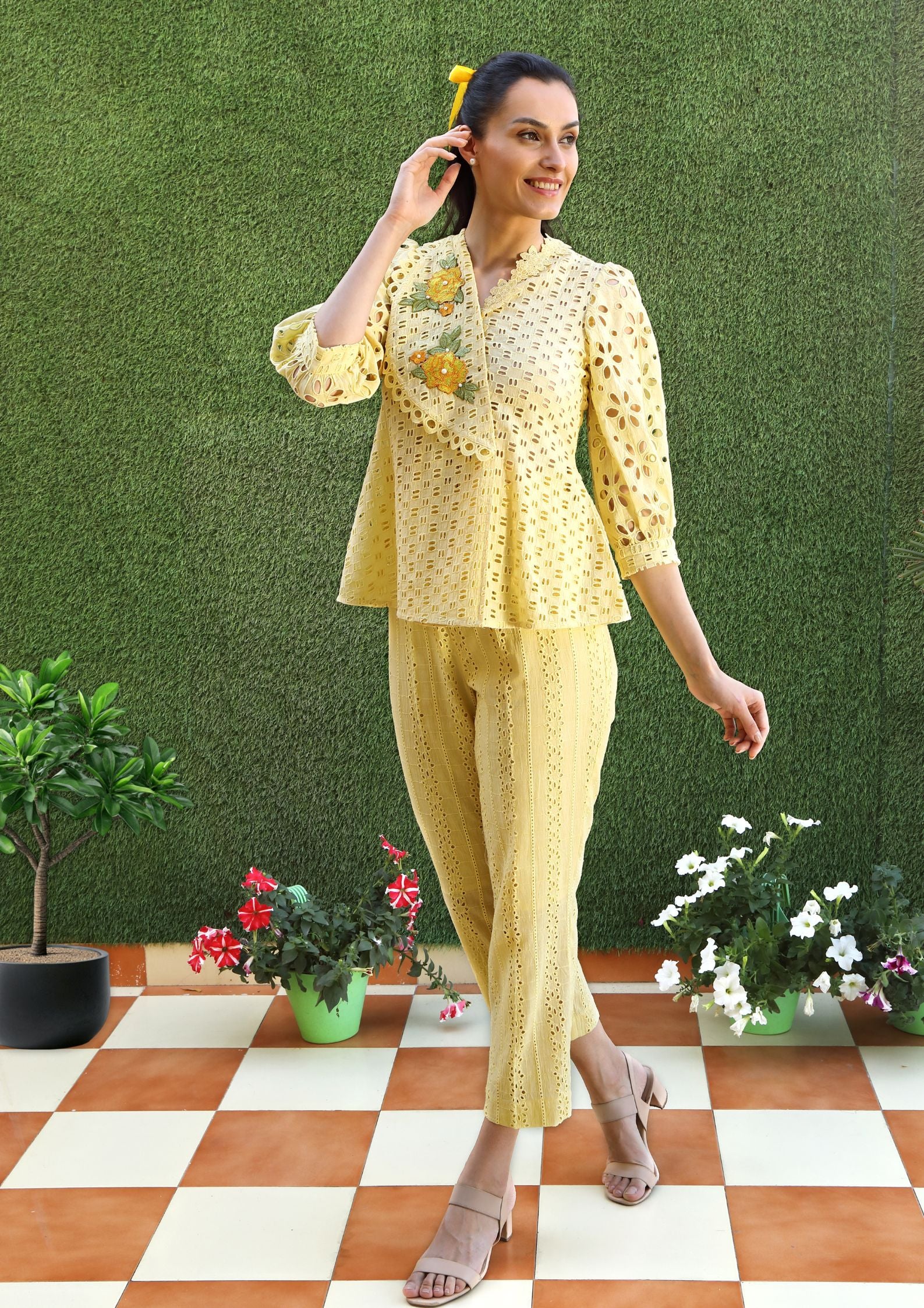 Ishani Big Collar Co-ord Set