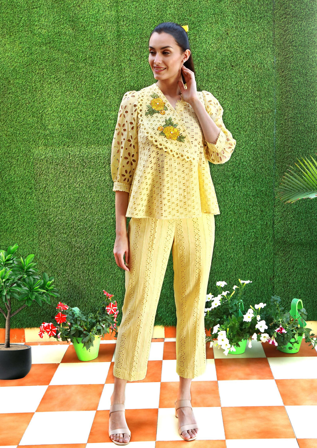 Ishani Big Collar Co-ord Set
