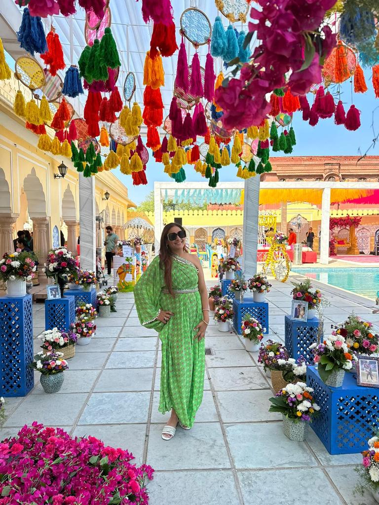 Aanya Bandhini One Shoulder Dress