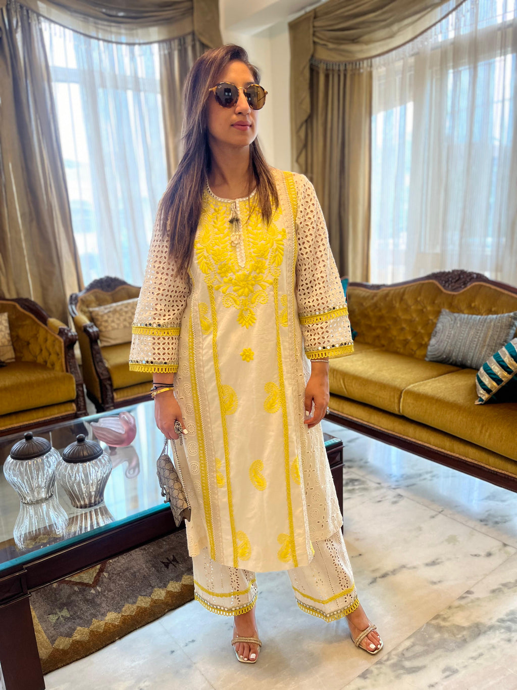 Nira Cotton Cutwork Kurta Set