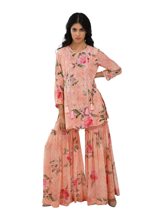 Peach and pink co-ord set - Set of 2